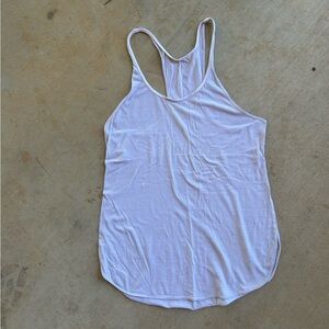 Lululemon Racerback White Striped Tank